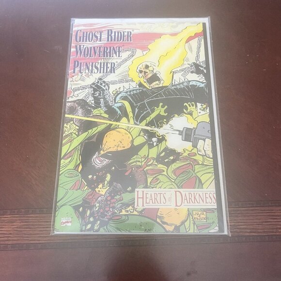 GHOST RIDER WOLVERINE PUNISHER HEARTS OF DARKNESS 1991 #1 TOY Biz - Picture 1 of 5